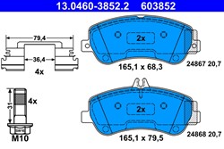 Brake Pad Set, disc brake 13.0460-3852.2_1