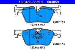 Brake Pad Set, disc brake 13.0460-3859.2_1