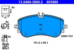 Brake Pad Set, disc brake 13.0460-3880.2
