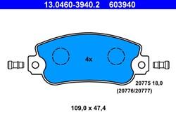 Brake Pad Set, disc brake 13.0460-3940.2_0