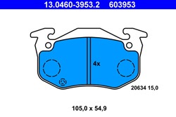 Brake Pad Set, disc brake 13.0460-3953.2_2