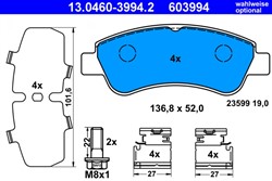 Brake Pad Set, disc brake 13.0460-3994.2_1