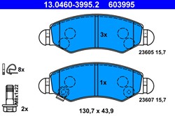 Brake Pad Set, disc brake 13.0460-3995.2_1