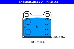 Brake Pad Set, disc brake 13.0460-4033.2_0