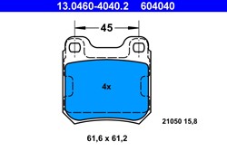 Brake Pad Set, disc brake 13.0460-4040.2_1
