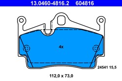 Brake Pad Set, disc brake 13.0460-4816.2_2