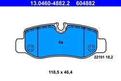 Brake Pad Set, disc brake 13.0460-4882.2_1