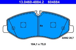 Brake Pad Set, disc brake 13.0460-4884.2_1