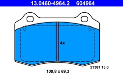 Brake Pad Set, disc brake 13.0460-4964.2_0