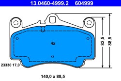 Brake Pad Set, disc brake 13.0460-4999.2_1