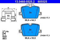 Brake Pad Set, disc brake 13.0460-5525.2_0