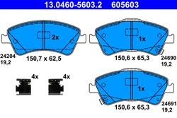 Brake Pad Set, disc brake 13.0460-5603.2_1
