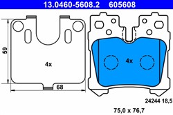 Brake Pad Set, disc brake 13.0460-5608.2_1