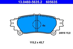Brake Pad Set, disc brake 13.0460-5635.2_1