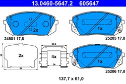 Brake Pad Set, disc brake 13.0460-5647.2_1