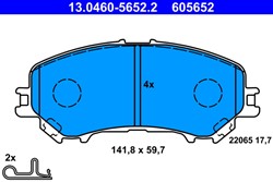 Brake Pad Set, disc brake 13.0460-5652.2_1