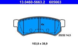 Brake Pad Set, disc brake 13.0460-5663.2_1