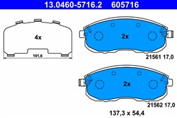 Brake Pad Set, disc brake 13.0460-5716.2_1