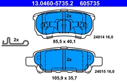 Brake Pad Set, disc brake 13.0460-5735.2_2