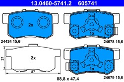 Brake Pad Set, disc brake 13.0460-5741.2_1