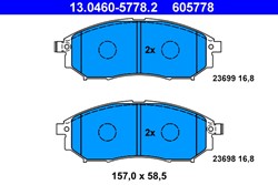 Brake Pad Set, disc brake 13.0460-5778.2_1