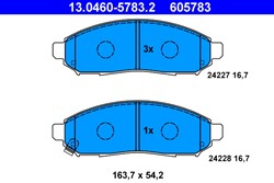 Brake Pad Set, disc brake 13.0460-5783.2_1