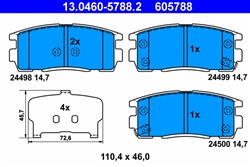 Brake Pad Set, disc brake 13.0460-5788.2_1