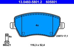 Brake Pad Set, disc brake 13.0460-5801.2_1