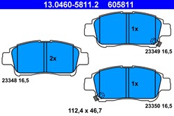 Brake Pad Set, disc brake 13.0460-5811.2_1