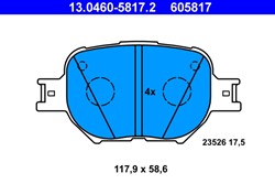 Brake Pad Set, disc brake 13.0460-5817.2_1
