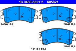 Brake Pad Set, disc brake 13.0460-5821.2_1