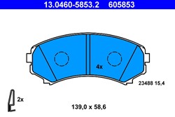 Brake Pad Set, disc brake 13.0460-5853.2_1