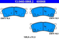 Brake Pad Set, disc brake 13.0460-5868.2_0