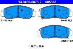Brake Pad Set, disc brake 13.0460-5878.2_1