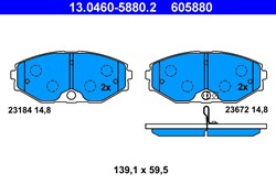 Brake Pad Set, disc brake 13.0460-5880.2_2