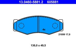 Brake Pad Set, disc brake 13.0460-5881.2