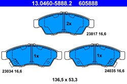 Brake Pad Set, disc brake 13.0460-5888.2_3