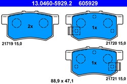 Brake Pad Set, disc brake 13.0460-5929.2_1