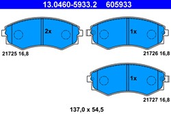 Brake Pad Set, disc brake 13.0460-5933.2_0