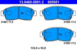 Brake Pad Set, disc brake 13.0460-5951.2_1