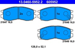 Brake Pad Set, disc brake 13.0460-5952.2_1