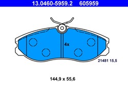 Brake Pad Set, disc brake 13.0460-5959.2_1