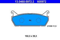 Brake Pad Set, disc brake 13.0460-5972.2_0