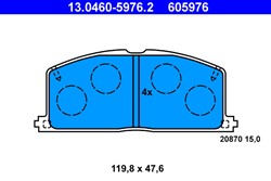 Brake Pad Set, disc brake 13.0460-5976.2_2