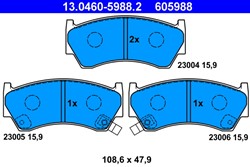 Brake Pad Set, disc brake 13.0460-5988.2_1