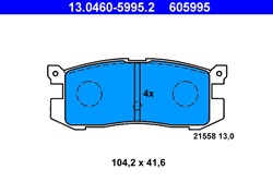Brake Pad Set, disc brake 13.0460-5995.2