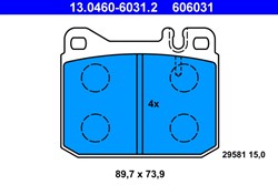 Brake Pad Set, disc brake 13.0460-6031.2_1