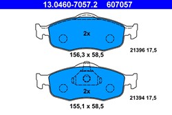 Brake Pad Set, disc brake 13.0460-7057.2_1