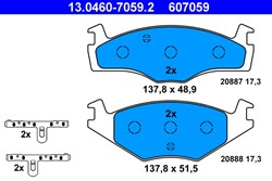 Brake Pad Set, disc brake 13.0460-7059.2_1