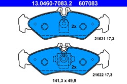 Brake Pad Set, disc brake 13.0460-7083.2_1